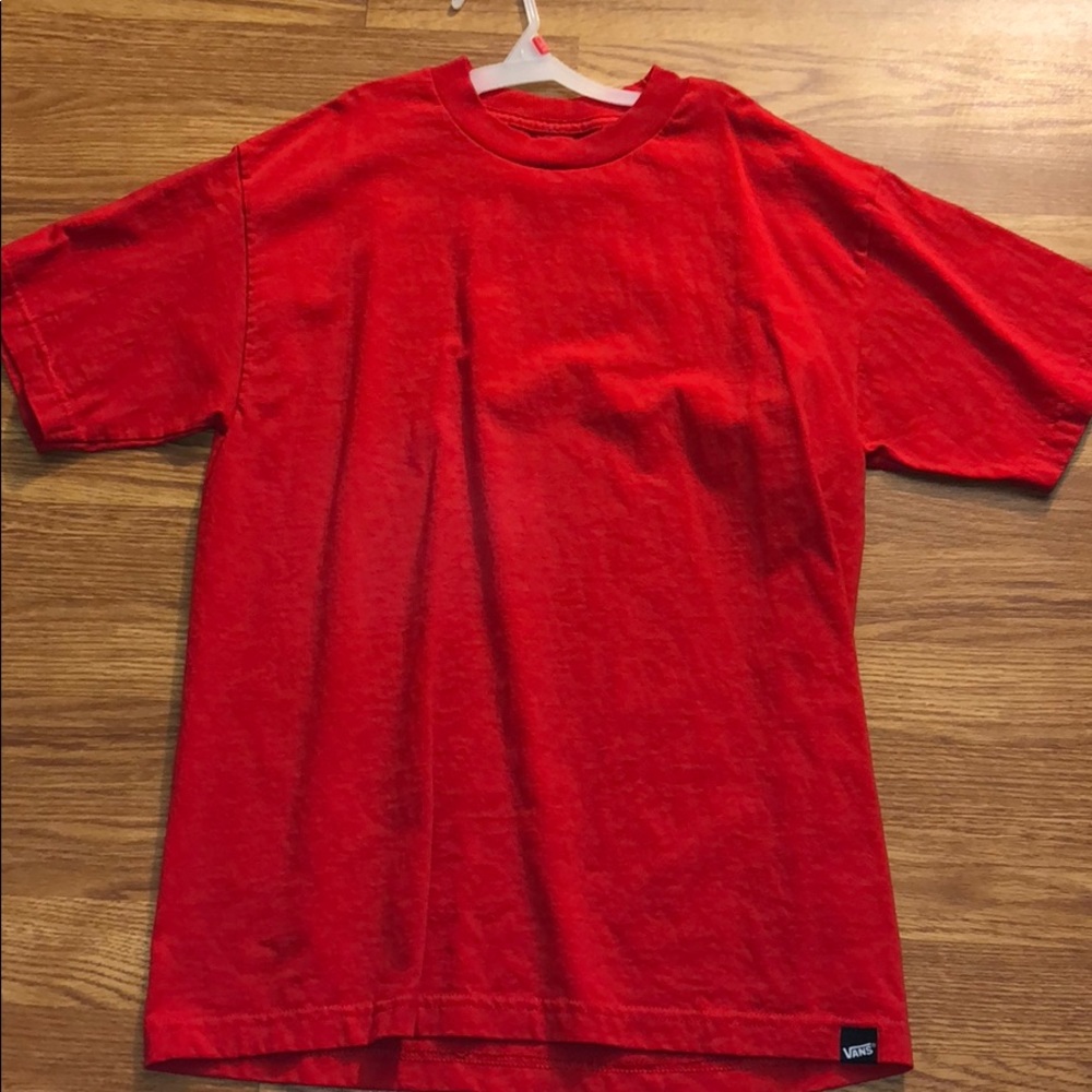 Blank Red Vans Shirt